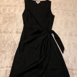 Loft Black Wrap Dress, Petite